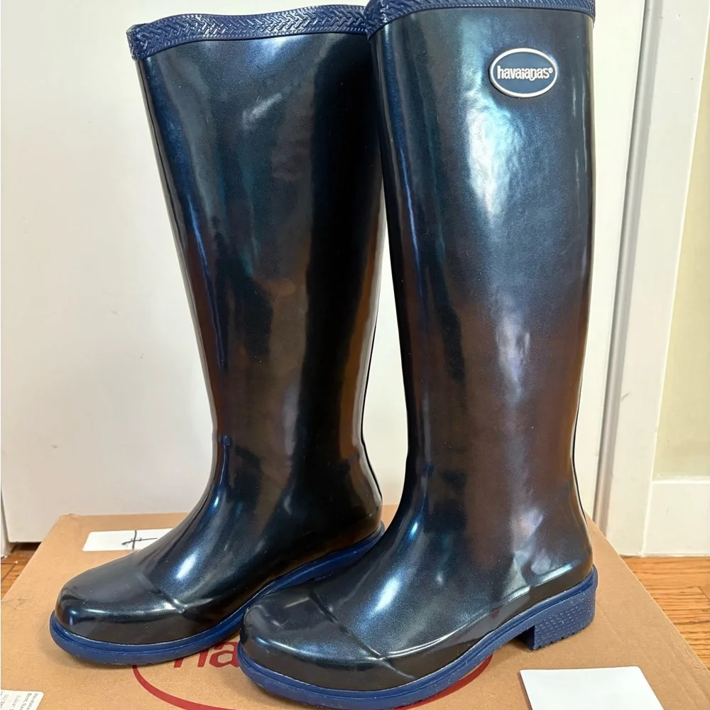 Havaianas Tall Rain Boots Galoshes Women’s Size 5 - Picture 4 of 7
